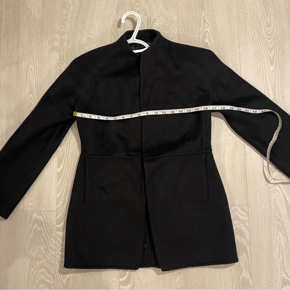 100% Cashmere DONNA KARAN OPEN FRONT BLAZER JACKET Black size 4/6 fit - Picture 6 of 14